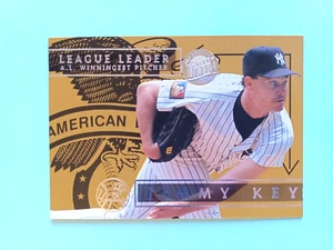 1995 FLEER ULTRA JIMMY KEY #3 LEAGUE LEADERS GOLD MEDALLION NEW YORK YANKEES - Picture 1 of 2