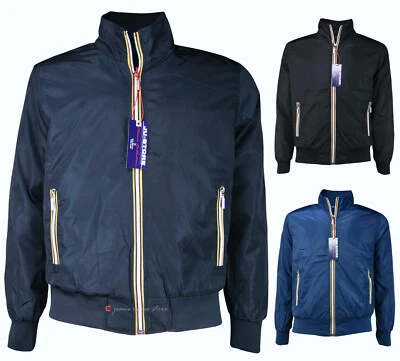 giubbino uomo Leggero giubbotto casual corto impermeabil X estate cn zip = K-way - Immagine 1 di 4