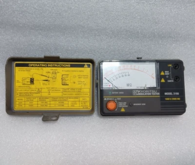 3166 Kyoritsu 3166 Probador de aislamiento analógico 1000V/2000 MΩ - Imagen 1 de 4