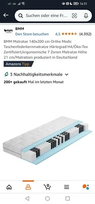 Medi, Ortho Matratze, 140 X 200cm,BMM,neuwertig,H4  - Bild 1 von 4