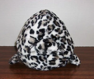 Unipak Gray /Black/White Speckled Fat Round Baby Seal - 8" tall & 8" wide - Picture 1 of 8