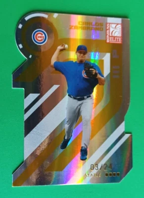 Donruss Elite Carlos Zambrano 2005 #32 estado troquelado paralelo #03/24 cubos Foto 1 de 3