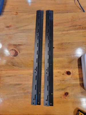 Black Piano Hinges 24Inch x 2 Inch 2PCS Heavy Duty Powder Coat Steel - Image 1 of 4