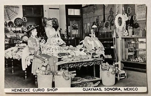 Heinecke Curio Shop Guaymas Sonora Mexico RPPC - Picture 1 of 2