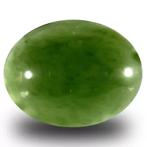 9,83 ct Erstaunlich Oval Cabochon Schnitt (17x13mm) olivgrün unbeheizte Serpentine - Bild 1 von 1