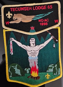 OA Tecumseh Lodge 65 - NOAC 1998 2pc set - Indian and Panther - Picture 1 of 1
