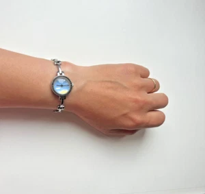stylish analogue watch from STORM blue silver colours new battery - Picture 1 of 6