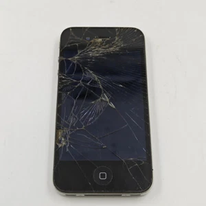 iPhone 4 8GB - Cracked Screen, Shattered Back, Not Working - Afbeelding 1 van 4