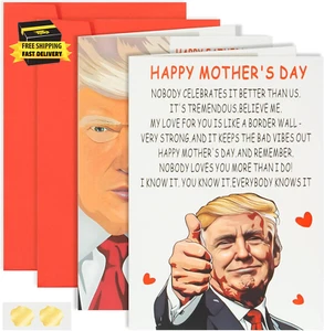 Mothers Day Card,Happy Trump Mother'S Day Gifts for Him Her, Humor Mother'S Day - Picture 1 of 8