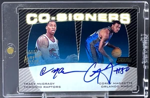 Tracy Mcgrady Corey Maggette 1999-00 Stadium Club Co-Signers Dual On Card Auto - Picture 1 of 2