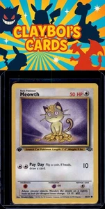 Meowth Jungle Pokémon 56/64 First Edition Common Moderately played - Picture 1 of 2