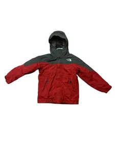 North Face Hyvent Layer Jacket Boys Medium (M) Red Gray Full Zip Outdoor Hiking - Picture 1 of 14