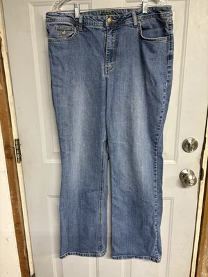 Pantalones de mezclilla Mountain Lake azules talla 18 gran aspecto y ajuste funciona pequeño, se ajusta como 16 Foto 1 de 3