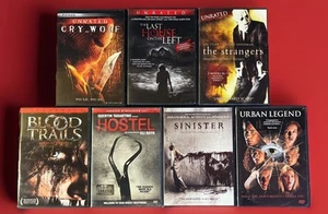 Horror DVDs Lot Of 7 - The Strangers, Cry Wolf, Sinister, & More - FREE SHIPPING - Picture 1 of 14