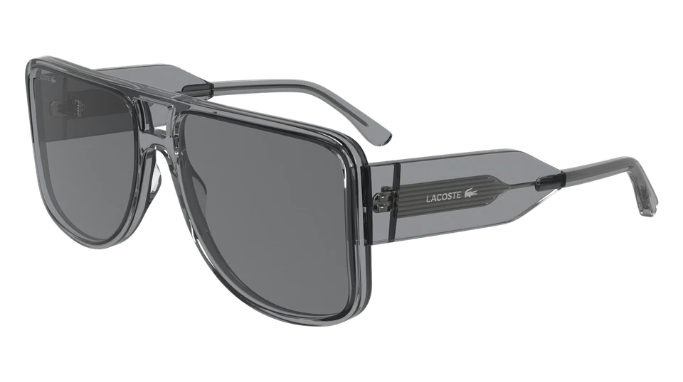 Lacoste Unisex Adult Sunglasses L6056S - Light Grey with Solid Grey Lens