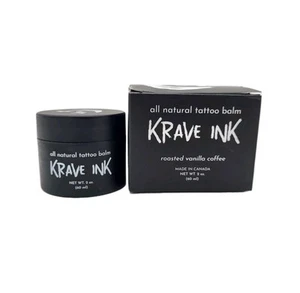 Krave Ink natürlicher Tattoo-Balsam geröstete Vanille Kaffeeduft 2 Unzen Neu im Karton - Bild 1 von 8