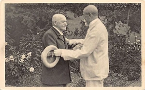 Česká rep. - HRONOV - Presidente T. G. Masaryk návštěvou u mistra Jiráska v Hrono - Foto 1 di 2
