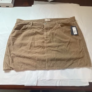 Universal Thread Corduroy Womans Mini Skirt Beige Size 24 NEW - Bild 1 von 3