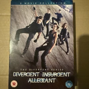 Divergent, Insurgent and Allegiant Trilogy on 3 x DVD's (2016) VGC With Slipcase - Picture 1 of 5