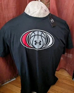 Under Armour T-Shirt Schwarz 2XL UA Grafik Logo Herren Kurzarm Tee Neu - Bild 1 von 4