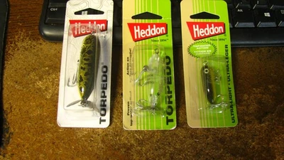 Heddon Torpedos, nip, 3 sizes, 3 colors, free shipping - Image 1 of 4