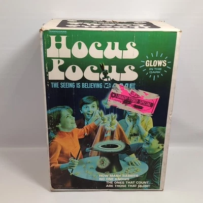 Vintage 1968 Transogram Hocus Pocus Glow in the Dark Game w/ Box Not Complete - Image 1 of 4