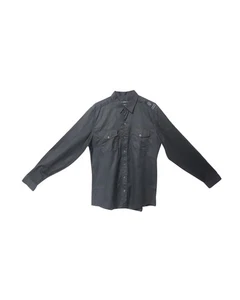 Gucci Slim Fit Long Sleeve Button Front Shirt in Black Cotton - Picture 1 of 5
