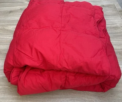 The Company Store Twin Size Down Alternative Comforter Red - Image 1 of 4