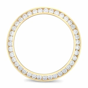 JUEGO DE CANALES DE 3 QUILATES BISEL DIAMANTE NATURAL 18KY PARA ROLEX DATEJUST, PRESIDENT 36 MM - Imagen 1 de 6