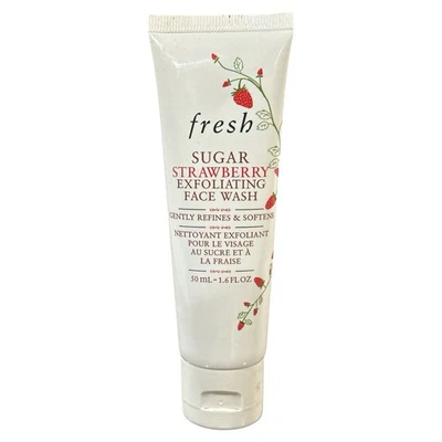 Fresh Sugar Strawberry Exfoliating Face Wash 1.6oz/50ml Travel Size NEW SEALED - Image 1 of 2