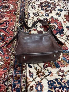 Vintage Coach Legacy All Leather Made in USA Zip Brown Leather Crossbody Bag - Bild 1 von 12