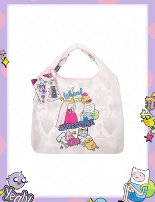 20” ADVENTURE TIME Handbag FINN Jake Purse MARH Tote SCIENCE Travel PINK Bag - Image 1 of 4