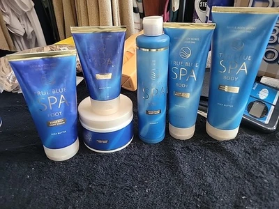 13 Piece  True Blue Spa Body Wash, Shower Cream, Body Cream Foot Scrub, Soak - Image 1 of 4