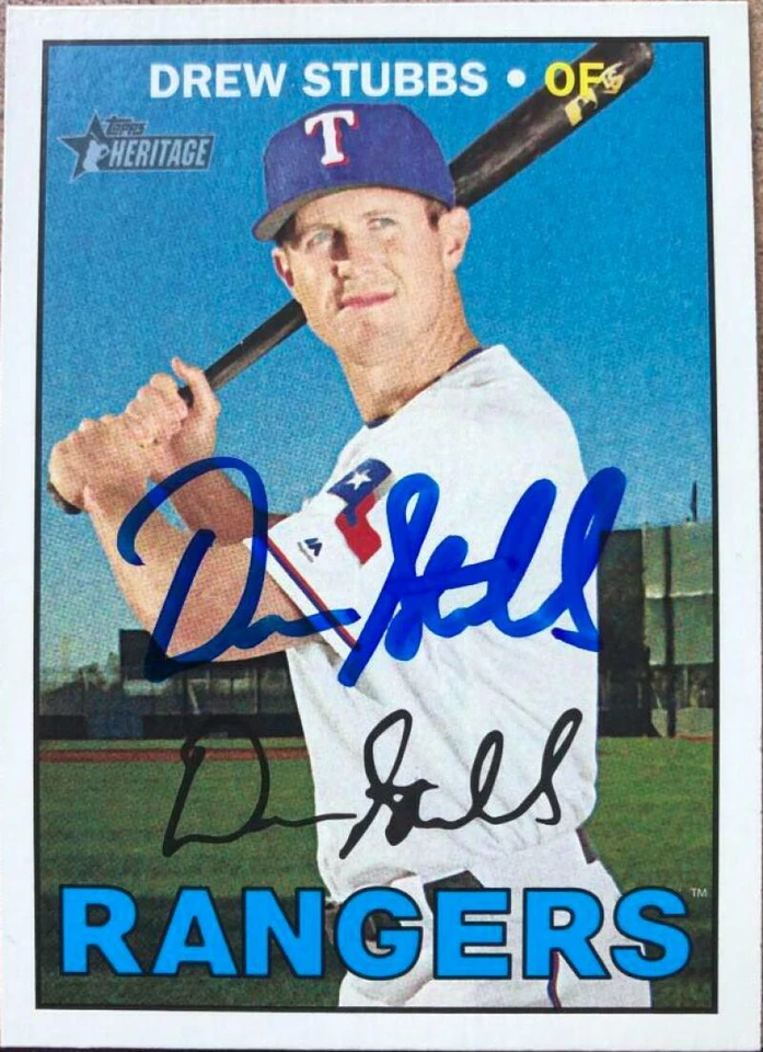 Drew Stubbs autografado 2016 Topps Heritage #678 - Imagem 1 de 1
