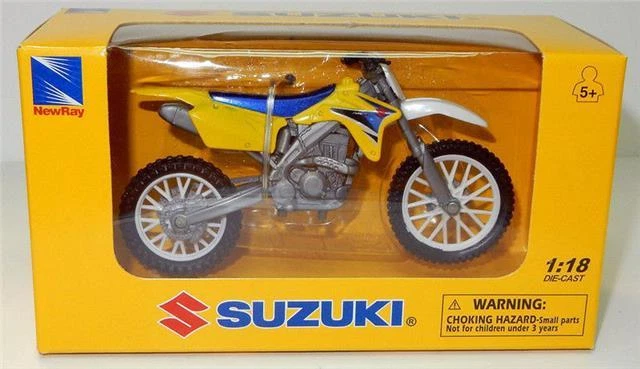 New Ray 1:18 Suzuki RMZ 450 Replica Die cast Toy Model Motocross Kids Gifts - Image 1 of 1