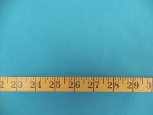 TURQUOISE COLOR  COTTON BLEND POPLIN  FABRIC  25X61 INCHES - Picture 1 of 2