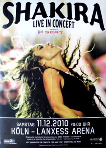 SHAKIRA - 2010 - Plakat - Live in Concert - Sale El Sol Tour - Poster - Köln - Picture 1 of 1