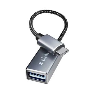 Adaptador USB C M a USB 3.0 F, Transmisión de Datos de Hasta 5 Gbps, Cable Trenzado - Imagen 1 de 7