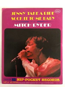 MITCH RYDER Jenny...Ride b/w Sock It To Me HIP POCKET HP4 4" 45rpm Vinyl SEALED - Imagen 1 de 2