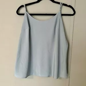 Camiseta sin mangas Talbots para mujer talla 14 cami ajustable correa de espagueti camisola azul claro - Imagen 1 de 4