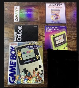 Nintendo Gameboy Color Pokémon Limited Edition Gold & Silver  Box Only