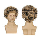 Afro Curly Mens Wig Fashion Rocker Hairpiece Man Fake Hair 1pc
