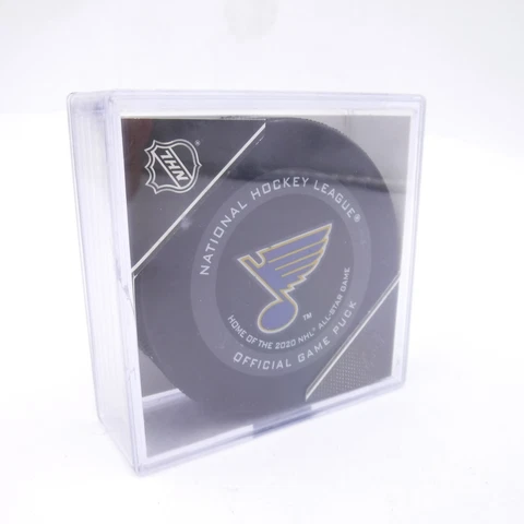2019-2020 St. Louis Blues NHL Offical Game Puck Inglasco All-Star Game Cover