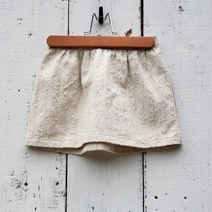 Genuine Kids from Oskosh Girls Swing Skirt Size 4 Ivory w Gold Accents NEW - Picture 1 of 2
