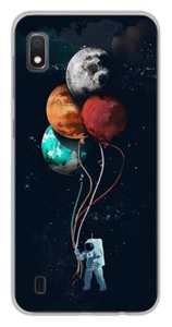 Coque en silicone imprimée compatible Samsung Galaxy A10 Cosmonaute aux Ballons - Picture 1 of 3