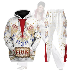 Elvis Presley Aloha From Hawaii New Cosplay Costume - Hoodie Set ELHS04 - Picture 1 of 1