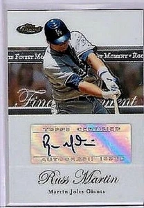 RUSS MARTIN 2007 TOPPS FINEST CERTIFIED AUTOGRAPH - Picture 1 of 1
