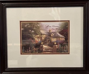 Thomas Kinkade "Love Warms Our Home" 1999 ACCENT PRINT with COA 11" x 9" J71 - Picture 1 of 11