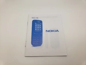 New English Nokia 100 Mobile Phone User Guide Manual 3POSTUK - Zdjęcie 1 z 4