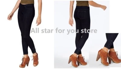HUE Leggings Denim Con Cordones Skimmer Leggings XS, S, M Foto 1 de 3